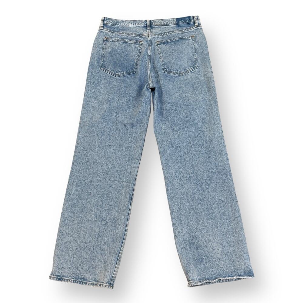 Abercrombie & Fitch The 90s Relaxed Jeans High Rise Womens 32/14 Light Wash - Picture 5 of 8
